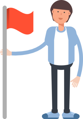 Ofis İşçisi Karakteri Çizimi