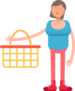 Kadın Karakteri Çizimi Clipart