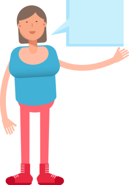 Kadın Karakteri Çizimi Clipart