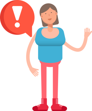 Kadın Karakteri Çizimi Clipart