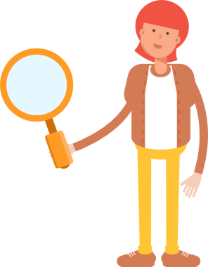 Hippi Adam Karakteri Tutma Büyüteci