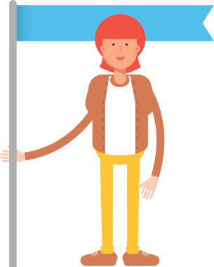 Hippi Adam Karakteri Çizimi