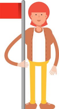 Hippi Adam Karakteri Çizimi