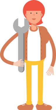 Hippi Adam Karakteri Çizimi