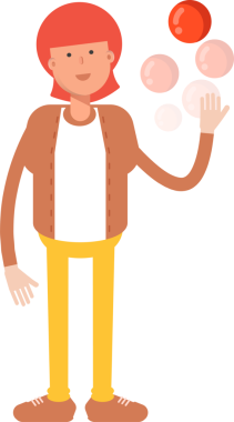 Hippi Adam Karakteri Çizimi