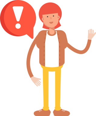 Hippi Adam Karakteri ve Hata İşareti