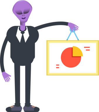 Uzaylı İşçi Karakteri Pasta Çizelgesi İmzalama