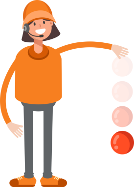 Müşteri Hizmetleri Kız Karakteri Balosu