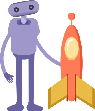 İnsansı Robot Karakteri Çizimi