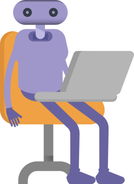 İnsansı Robot Karakteri Çizimi