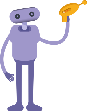 İnsansı Robot Karakteri Çizimi