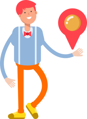 Erkek Karakter Tutma Haritası İğnesi