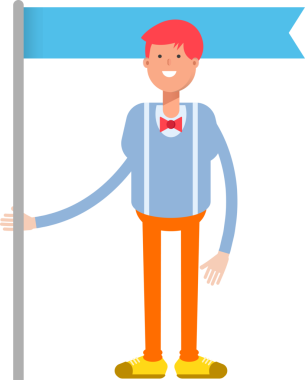 Erkek Karakter Çizimi Clipart