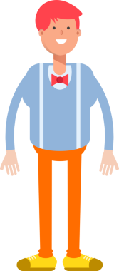 Erkek Karakter Çizimi Clipart