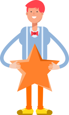 Erkek Karakter Tutucu Yıldızı