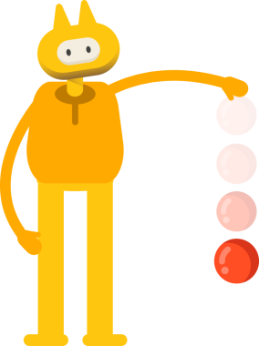 Sevimli Canavar Karakteri Balo Atarken