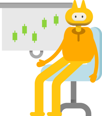 Şirin Canavar Karakteri Candlestick Çizelgesini Sunar