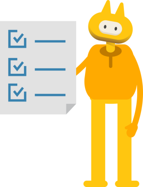 Sevimli Canavar Karakteri ve Kontrol Listesi Belgesi