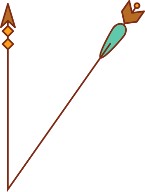 Dekoratif Ok Sembol İllüstrasyonu