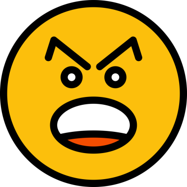 Kızgın Yüz Emoji Clipart