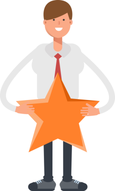 İşadamı Karakteri Tutucu Yıldız