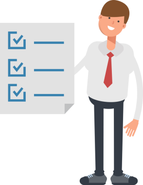 İş Adamı Karakteri ve Kontrol Listesi Belgesi