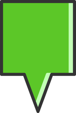 Yeşil Konuşma Baloncuğu İllüstrasyonu