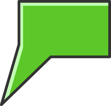 Yeşil Konuşma Baloncuğu İllüstrasyonu