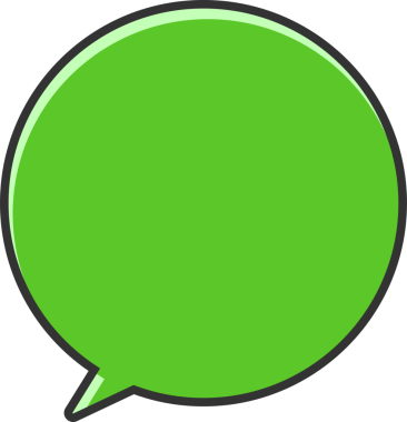 Yeşil Konuşma Baloncuğu İllüstrasyonu