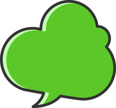 Yeşil Konuşma Baloncuğu İllüstrasyonu