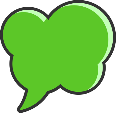 Yeşil Konuşma Baloncuğu İllüstrasyonu