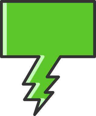 Yeşil Konuşma Baloncuğu İllüstrasyonu