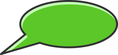 Yeşil Konuşma Baloncuğu İllüstrasyonu