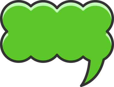 Yeşil Konuşma Baloncuğu İllüstrasyonu