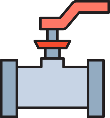 Valf ve Boru Hattı Simgesi