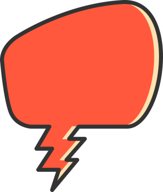 Çizgi Roman Konuşma Baloncuğu İllüstrasyonu