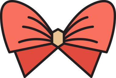 Pembe Bowtie Illustration Clipart