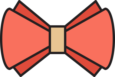 Pembe Bowtie Illustration Clipart