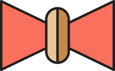 Pembe Bowtie Illustration Clipart