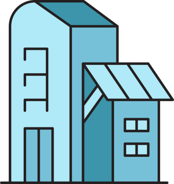 Ofis Binası Simgesi Clipart