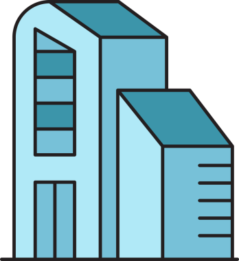 Ofis Binası Simgesi Clipart