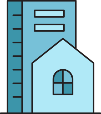 Ofis Binası Simgesi Clipart