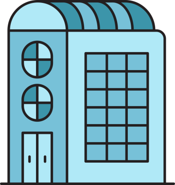 Ofis Binası Simgesi Clipart