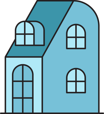 Ofis Binası Simgesi Clipart