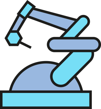 Robotik Kol Simgesi Clipart