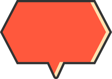 kırmızı konuşma balonu illüstrasyonu