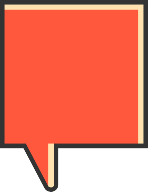 Çizgi Roman Konuşma Baloncuğu İllüstrasyonu