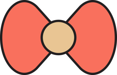 Pembe Fiyonk Kravat Simgesi Clipart