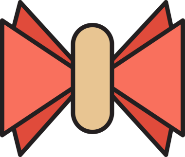 Pembe Fiyonk Kravat Simgesi Clipart