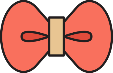 Pembe Fiyonk Kravat Simgesi Clipart